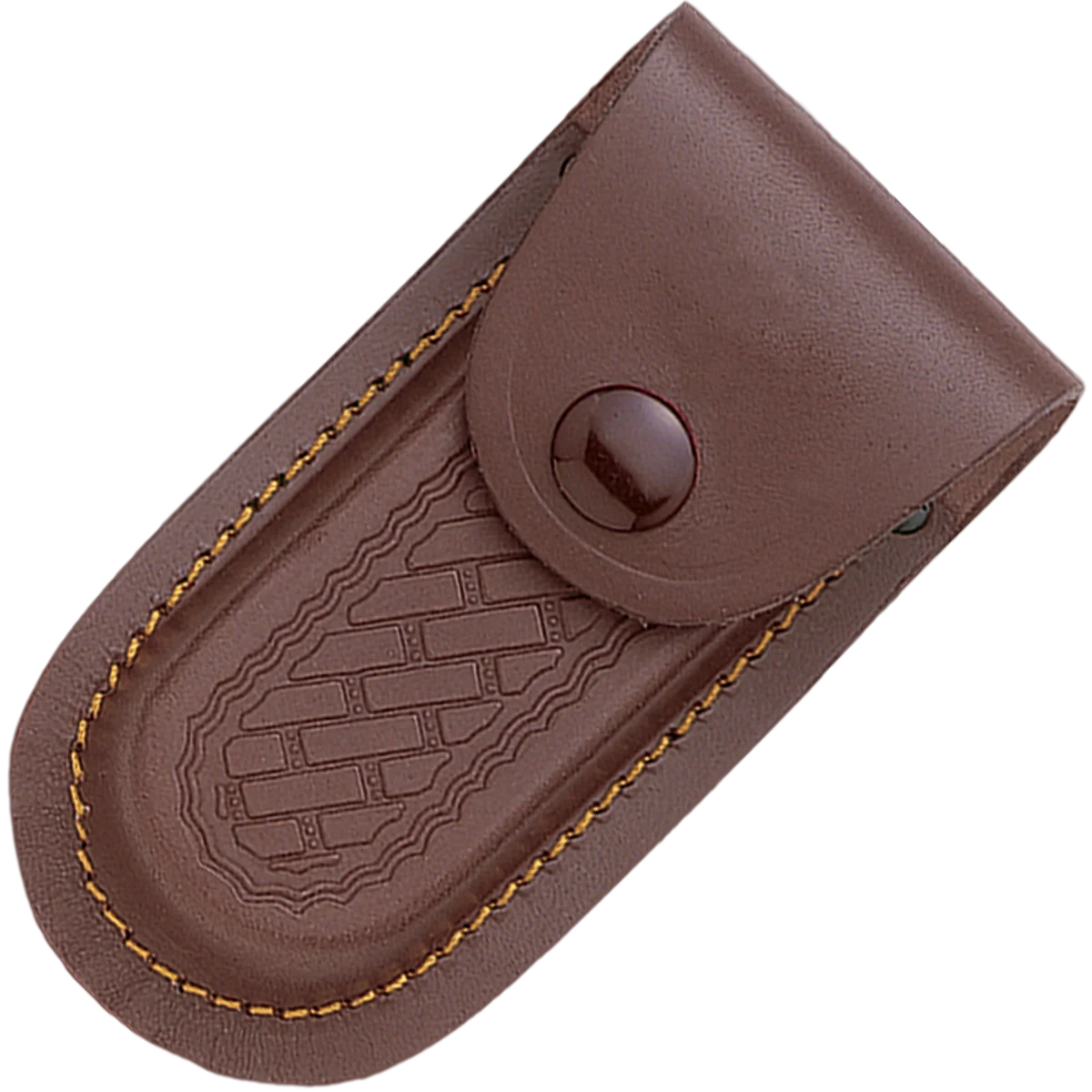 Cudeman Olive Wood Back Lock Folder with Leather Pouch - Image 2