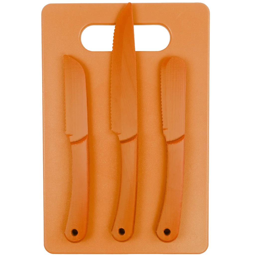 Ontario Knife Company Chromatics 4 pc Cutlery Set - Orange