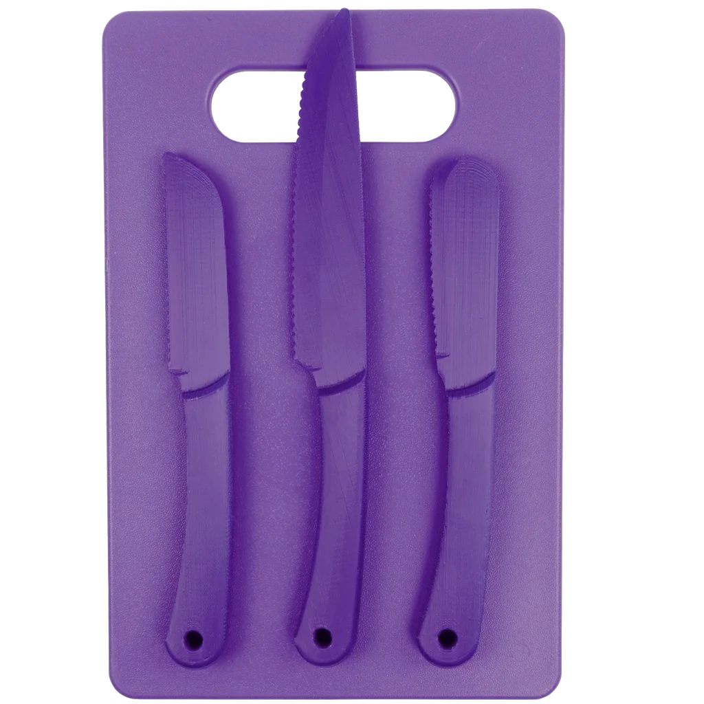 Ontario Knife Company Chromatics 4 pc Cutlery Set - Purple