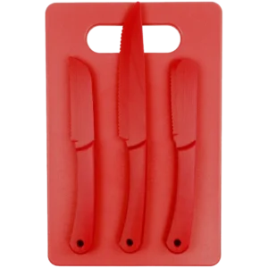 Ontario Knife Company Chromatics 4 pc Cutlery Set - Red