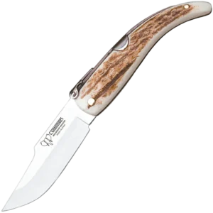 Cudeman Polished Deer Stag Folding Knife