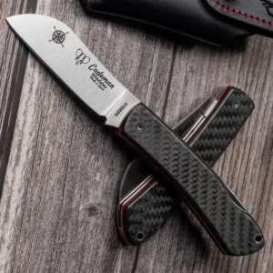 Alternative view of Cudeman Windstar Carbon Fiber Folding Knife with Sheath