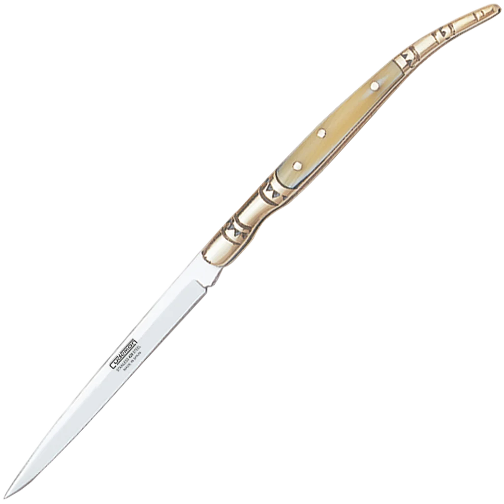 Cudeman Medium Bull Horn Stiletto Pocket Knife