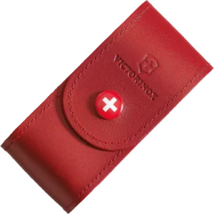 Victorinox Belt Pouch, Leather, 98 mm, Red