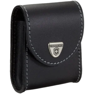 Victorinox Belt Pouch, Leather, 102 mm, Black