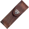 Victorinox Brown Leather Belt Pouch With Hook-And-Loop Fastener