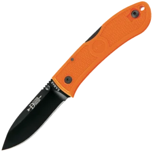KA-BAR Dozier Folding Hunter-Blaze Orange-Black Clip, Str