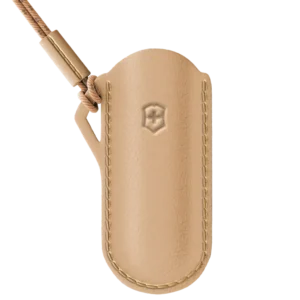 Victorinox Pouch, Leather, 70 mm, Wet Sand