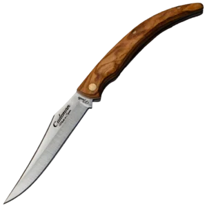 Cudeman Needle Olive Wood Pocket Knife