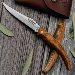 Alternative view of Cudeman Needle Olive Wood Pocket Knife