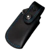Cudeman 4.7" Snap Closure Sheath - Blue Stitching