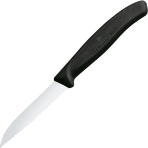 Victorinox Paring Knife, Straight Blade, Serrated Edge 8cm