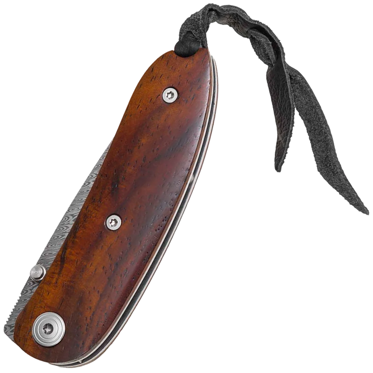 lionSTEEL Mini Damascus Heinsgringla Santos wood handle, wood box - Image 2