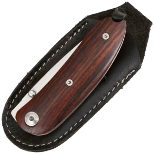 Alternative view of lionSTEEL MINI full Santos wood handle, D2 blade, with sheath