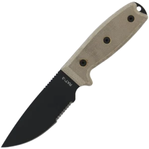 Ontario Knife Company RAT-3 Serrated w/Nylon Sheath