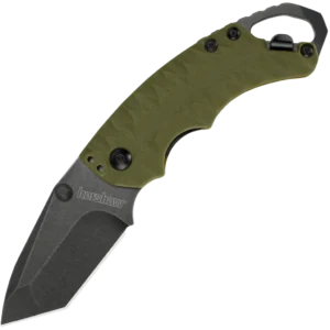 Kershaw Shuffle II Olive Blackwash