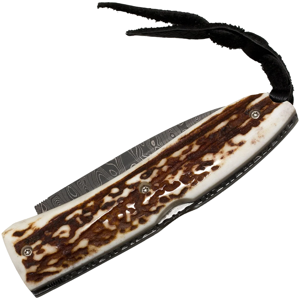 lionSTEEL Opera Damascus Heinsgringla Stag Handle, wood box - Image 2