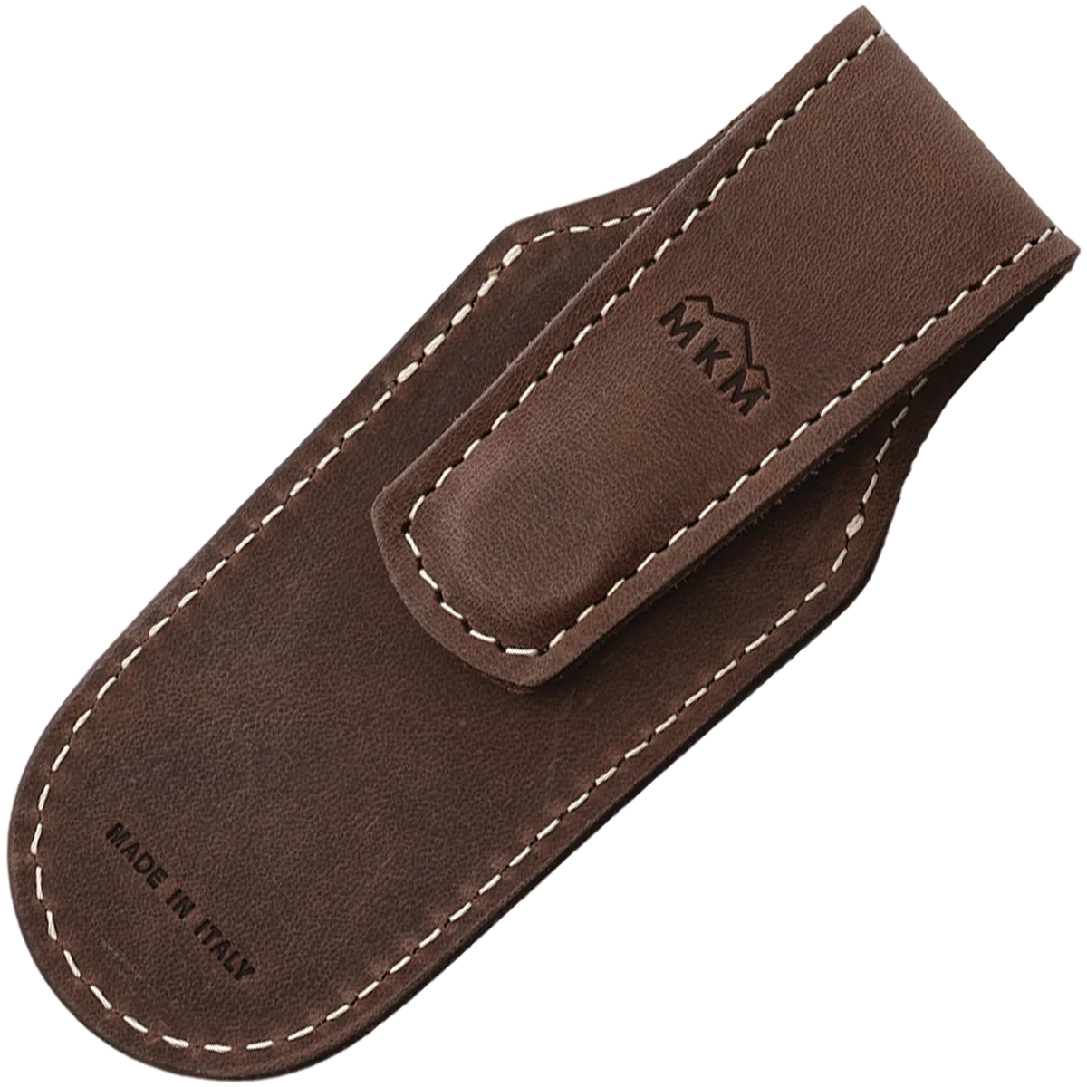 lionSTEEL Leather vertical sheath with MAGNET - BROWN Color - Image 2