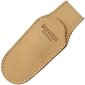 lionSTEEL Leather vertical sheath with MAGNET - SAND Color