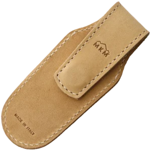 Alternative view of lionSTEEL Leather vertical sheath with MAGNET - SAND Color