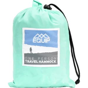 Alternative view of Equip Hammock One Person Travel Hammock - Gray/Mint