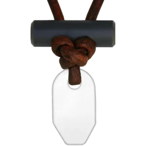 Alternative view of Wazoo Survival Gear Bushcraft Necklace - White/Brown