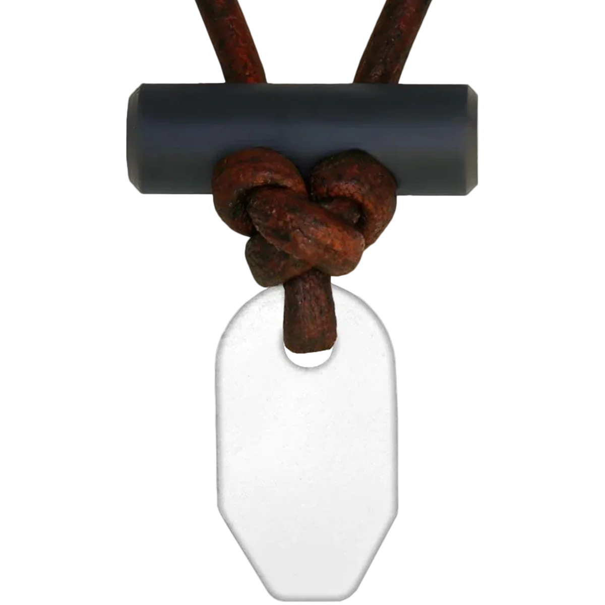 Wazoo Survival Gear Bushcraft Necklace - White/Brown - Image 2