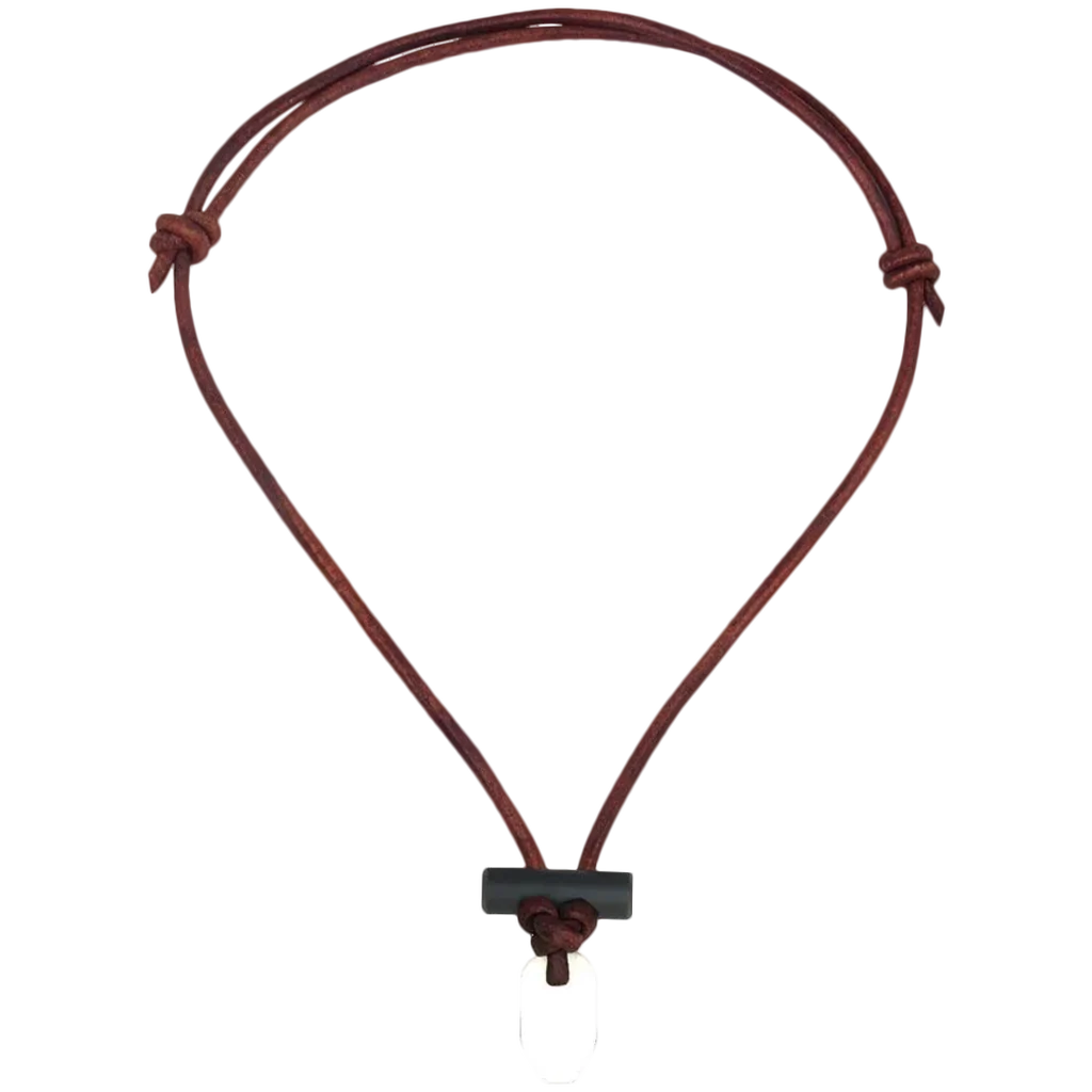 Wazoo Survival Gear Bushcraft Necklace - White/Brown