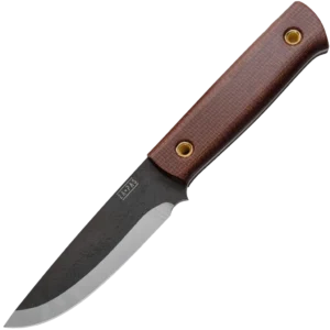 ZA-PAS Biwi 10, Brown Micarta Handle & Leather Sheath