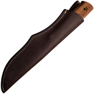 Alternative view of ZA-PAS Biwi 12, American Walnut Handle & Leather Sheath