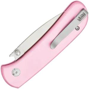 Alternative view of Civivi Qubit 2.98" 14C28N/Pink Aluminium