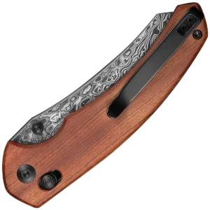 Alternative view of Civivi Sixgill 3.41" Damascus - Guibourtia Wood Handle