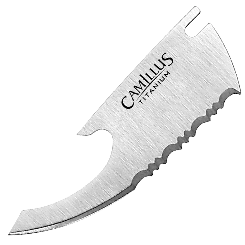 Camillus TigerSharp® Titanium Nitride Bonded Folding Serrated Replacement Blades, 2 pcs. (for 18562, 18563, 18564)