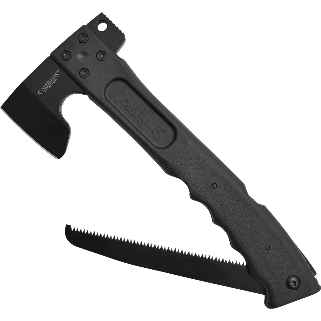 Camillus Titanium Nitride Bonded Camtrax Axe and Folding Saw