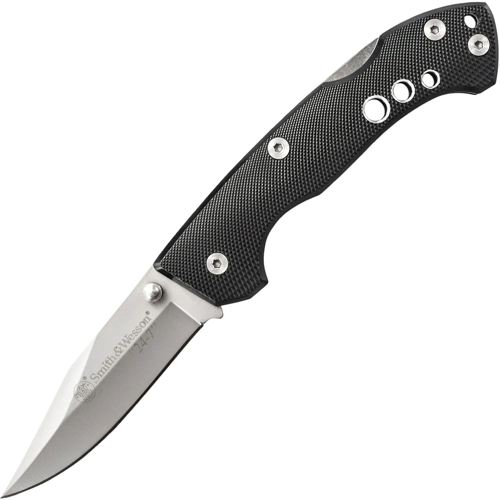 Smith & Wesson 24-7 Folder w/Clip Point Blade/Aluminum Handle