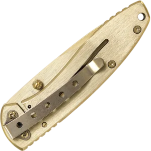 Alternative view of Smith & Wesson Executive Folder Gold Titanium coated Drop Point Blade/Gold Stainless Handle