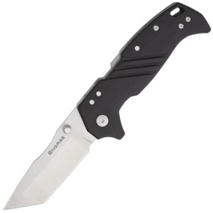 Cold Steel 3.5" ENGAGE S35VN / TANTO / 3.8MM THICK / STRAIGHT EDGE SATIN STEEL / BLACK GFN HANDLE