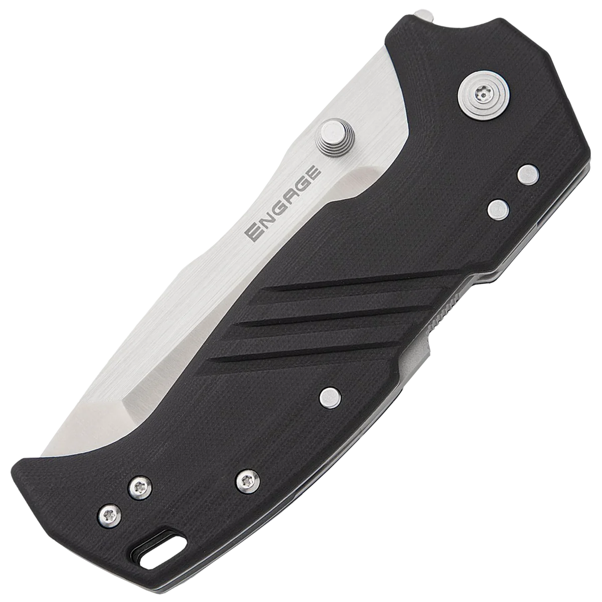 Cold Steel 3.5" ENGAGE S35VN / TANTO / 3.8MM THICK / STRAIGHT EDGE SATIN STEEL / BLACK GFN HANDLE - Image 3