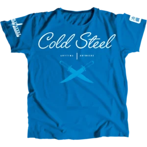 Cold Steel Cross Guard Blue T-Shirt for Women (XL)