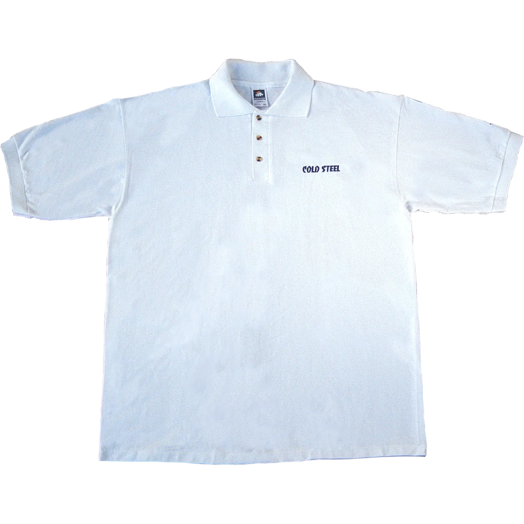 Cold Steel White Polo Shirt (Large)