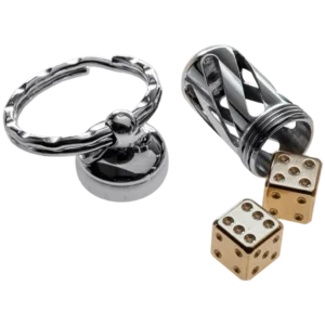 lionSTEEL Brass Dice - Set of 2