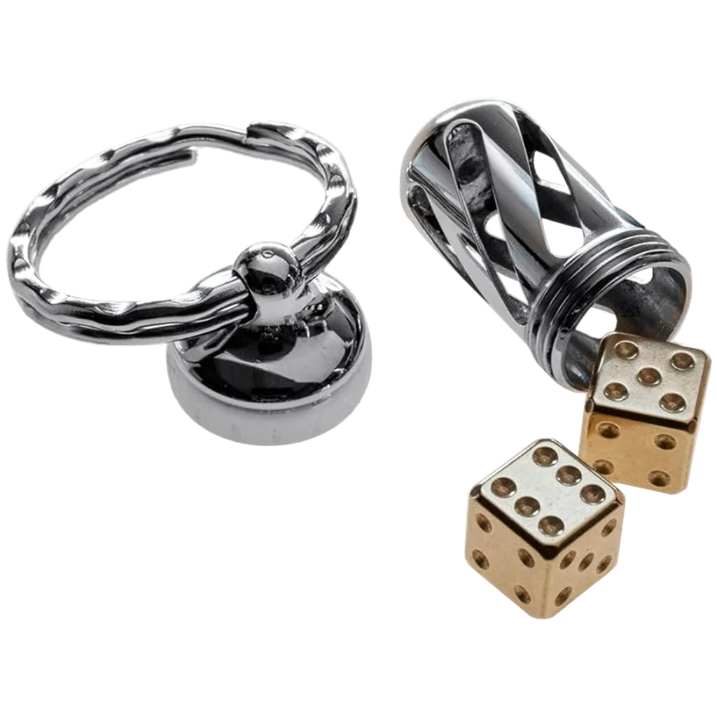 lionSTEEL Brass Dice - Set of 2