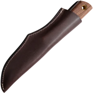 Alternative view of ZA-PAS EC95, American Walnut Handle & Leather Sheath