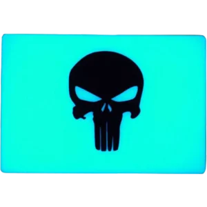 TEC Accessories Inc Embrite Morale Patch, Beacon, Punisher, Aqua