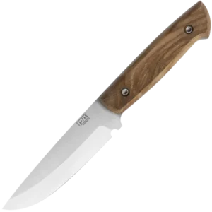ZA-PAS Explorer, X50CrMoV15, Ash Wood Handle & Black Leather Sheath