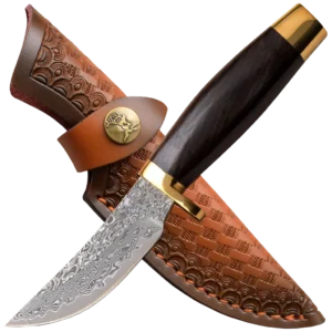 Elk Ridge Damascus Fixed Blade Knife