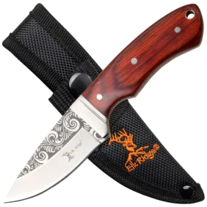 Elk Ridge Etched Fixed Blade Knife