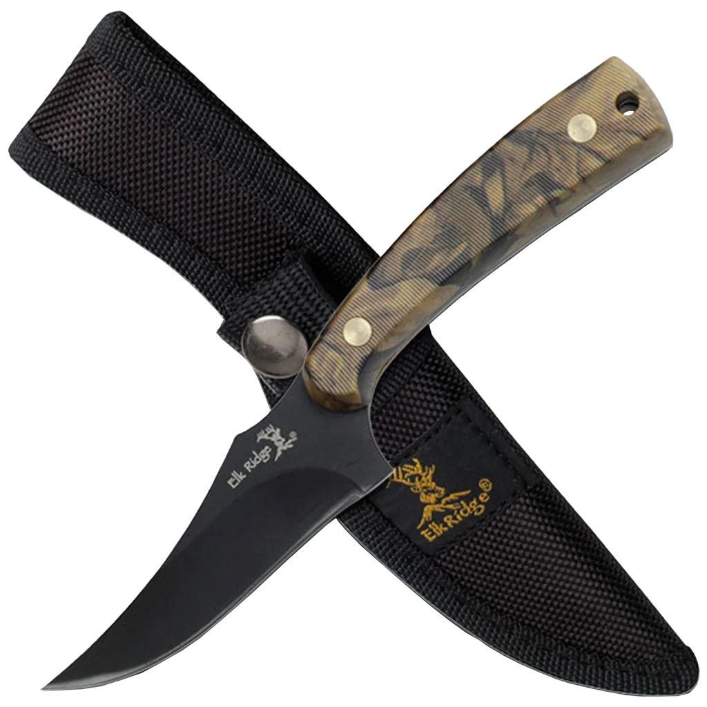 Elk Ridge Camo Fixed Blade Knife