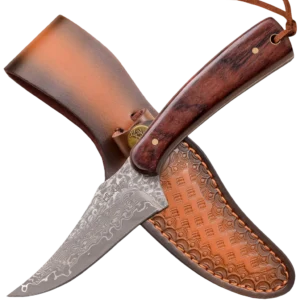 Elk Ridge Damascus Fixed Blade Knife