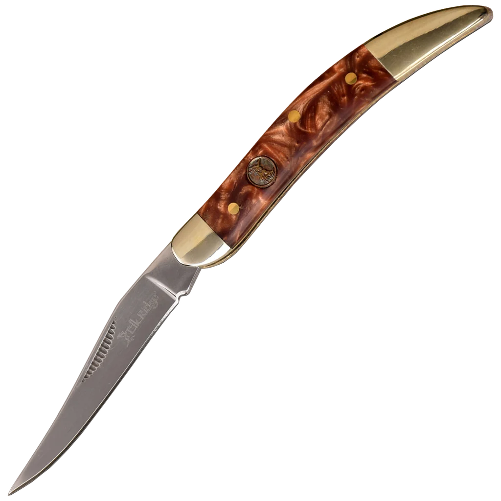 Elk Ridge Folding Knife w/Nickel Bolsters